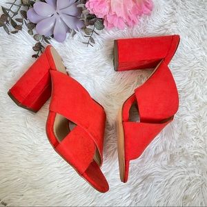 NY &C sandals orange size 8